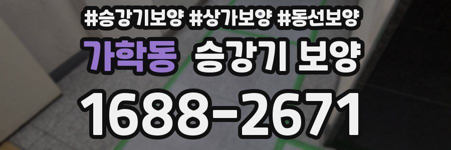 가학동 승강기 보양