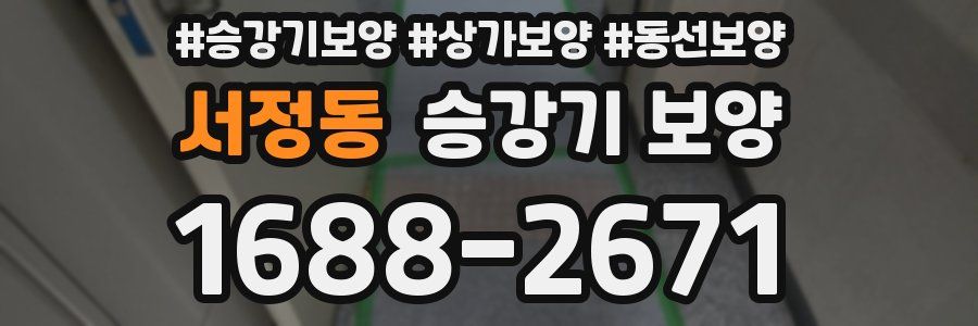 서정동 승강기 보양