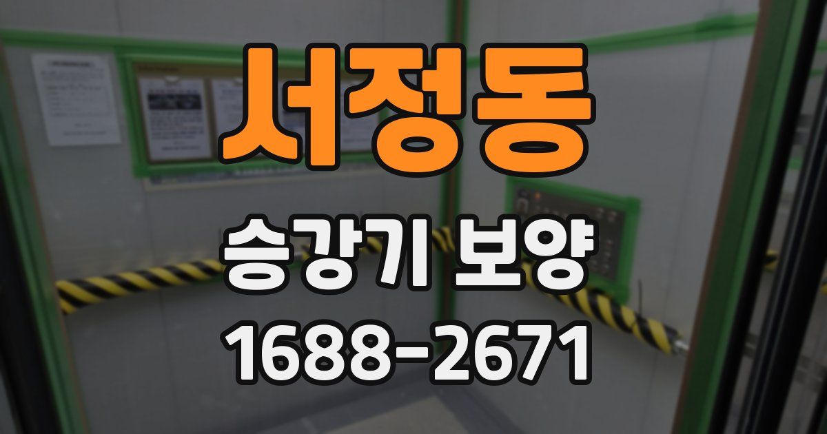 서정동 승강기 보양