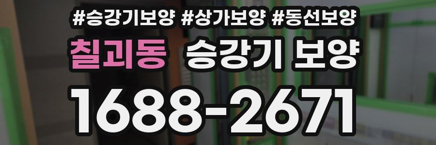칠괴동 승강기 보양