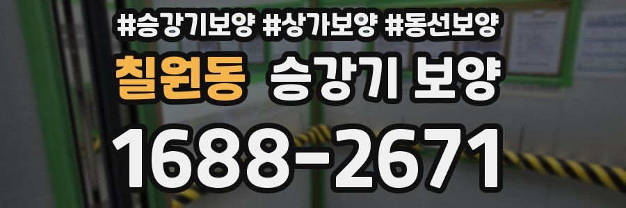 칠원동 승강기 보양
