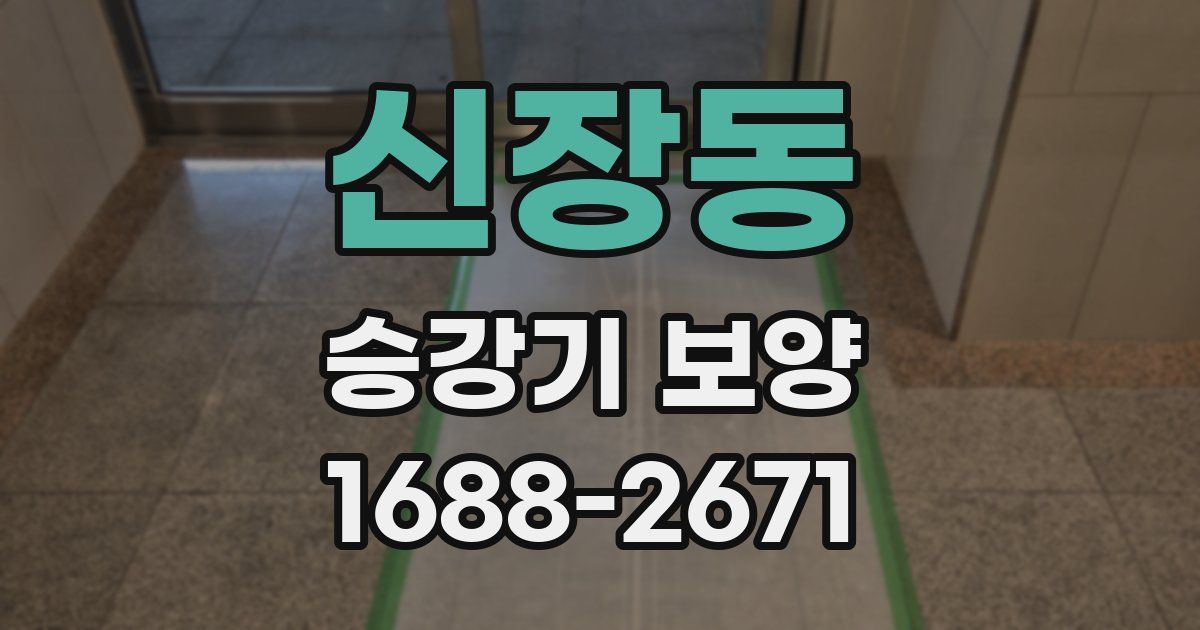신장동 승강기 보양