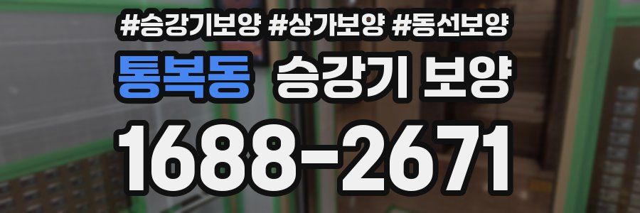 통복동 승강기 보양