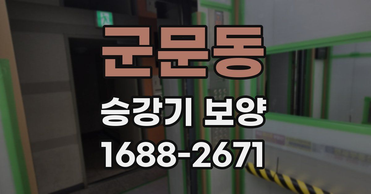 군문동 승강기 보양