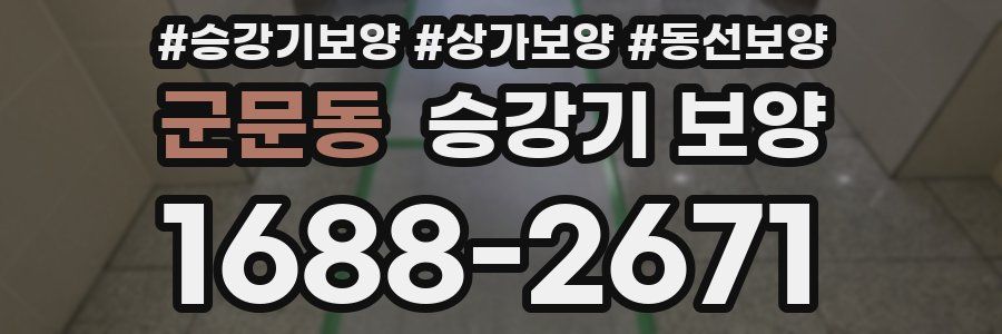 군문동 승강기 보양