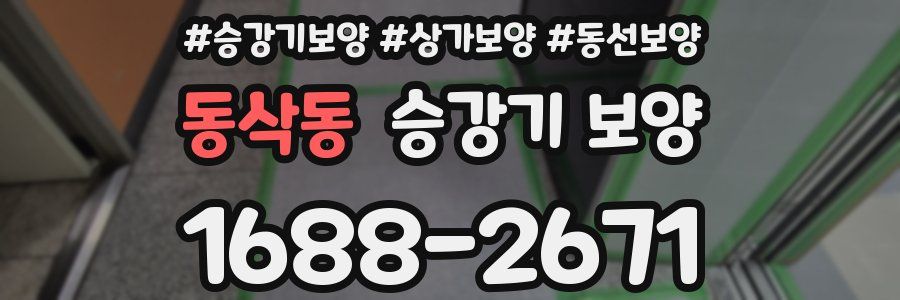 동삭동 승강기 보양