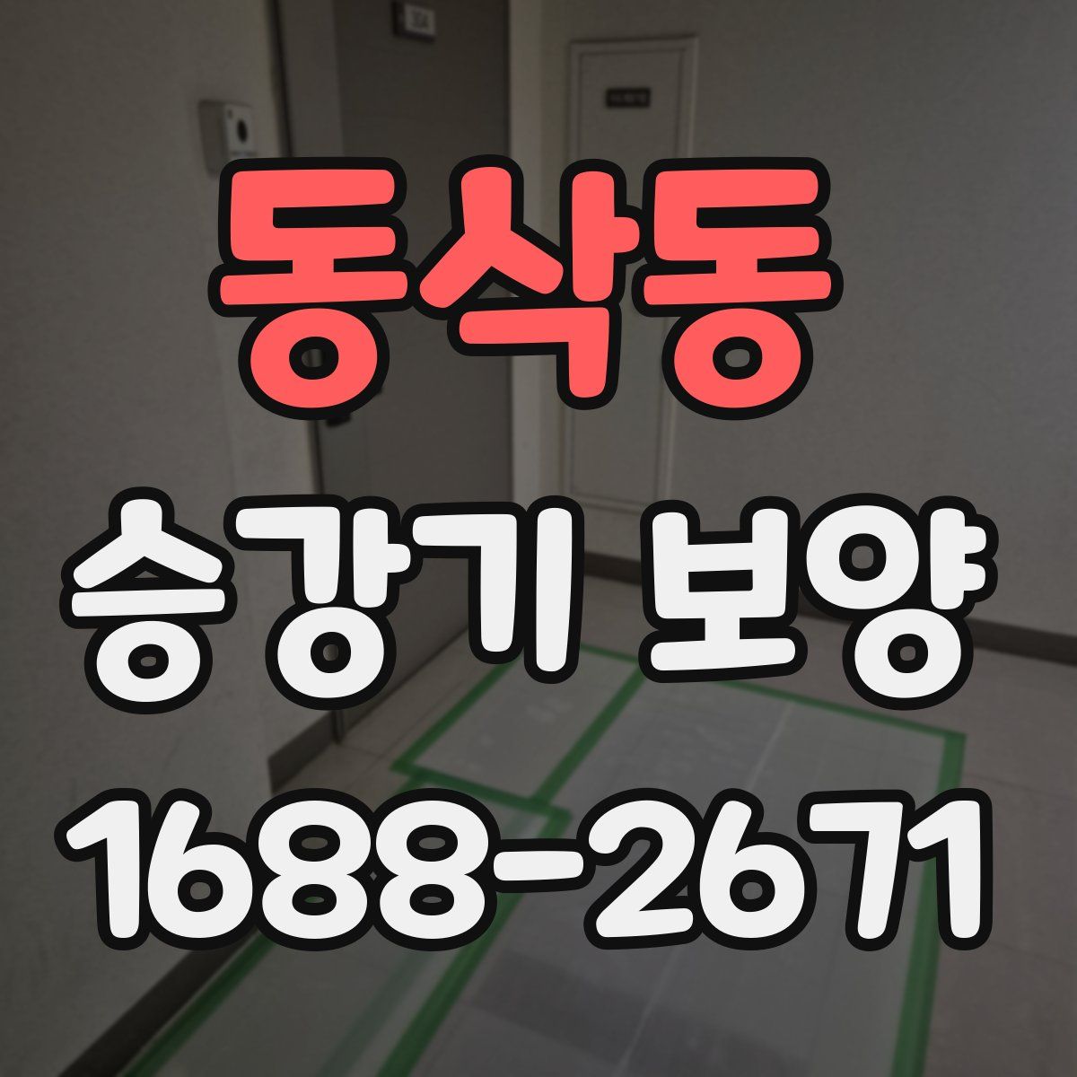 동삭동 승강기 보양