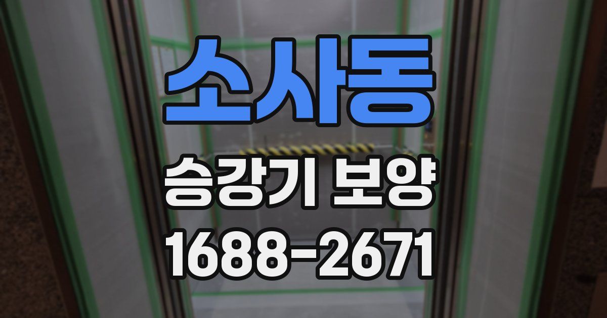 소사동 승강기 보양