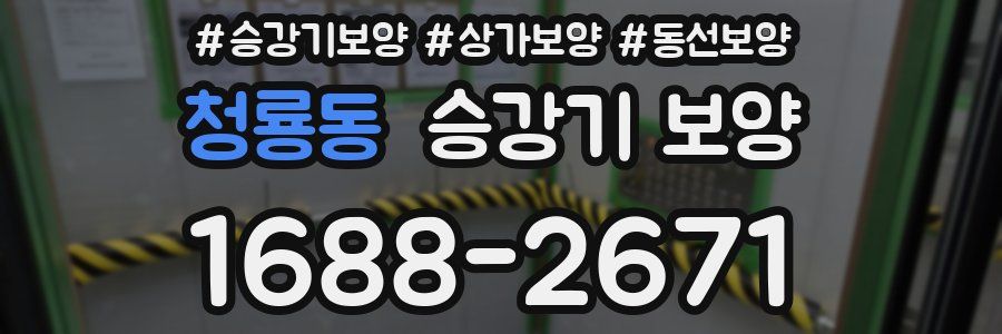 청룡동 승강기 보양