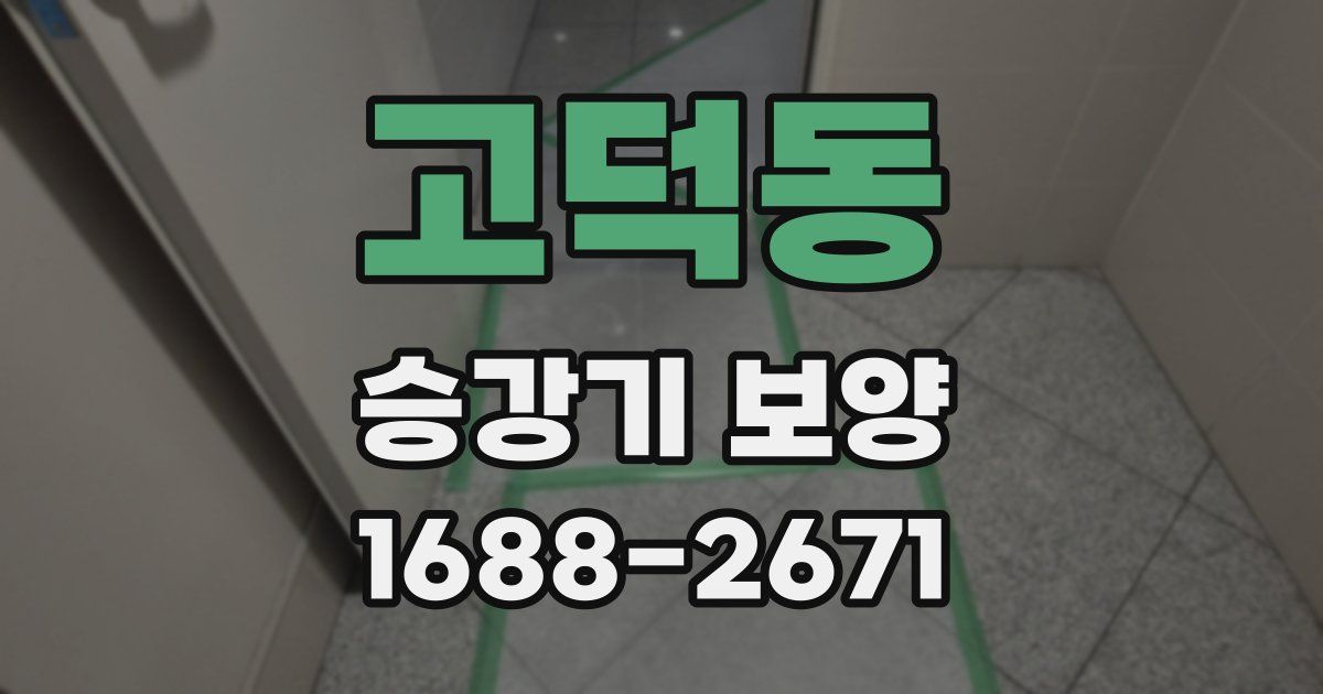 고덕동 승강기 보양