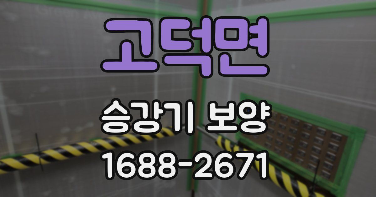고덕면 승강기 보양