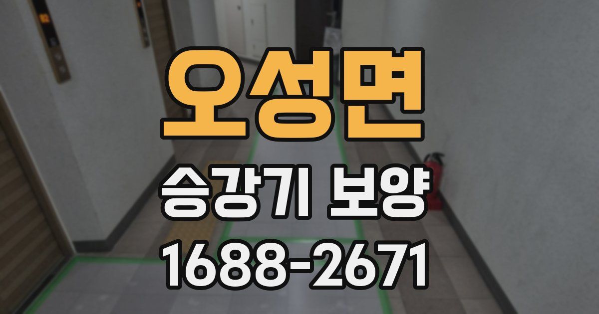 오성면 승강기 보양