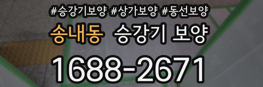송내동 승강기 보양