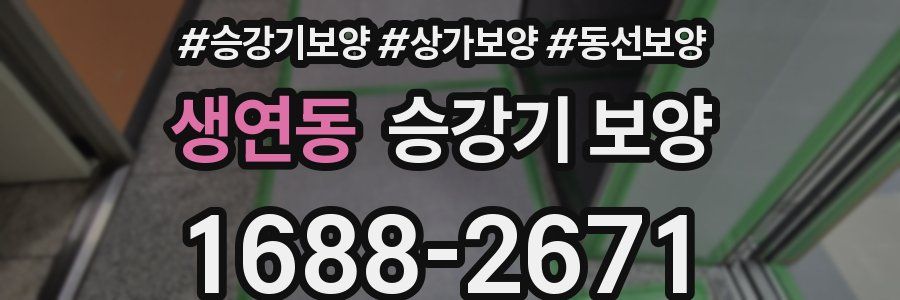 생연동 승강기 보양