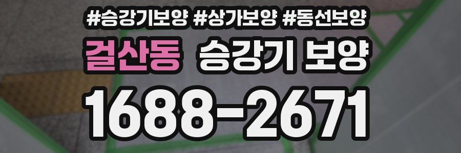 걸산동 승강기 보양