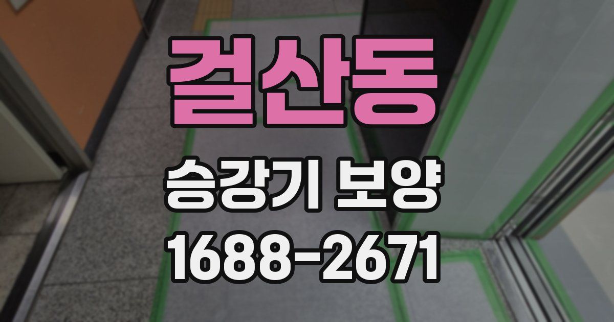 걸산동 승강기 보양