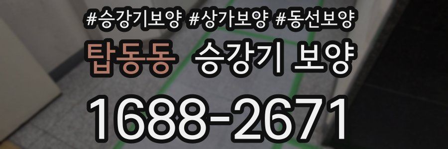 탑동동 승강기 보양