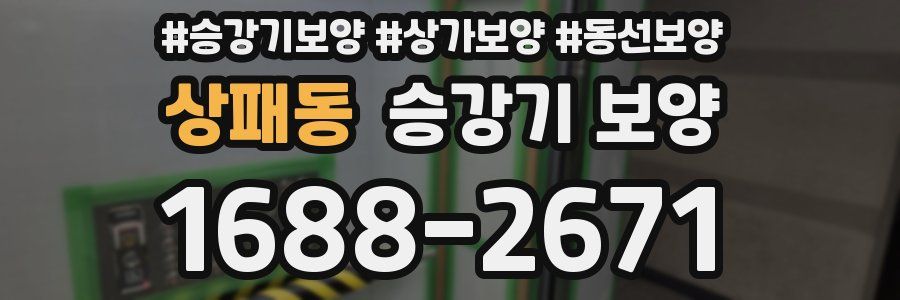 상패동 승강기 보양