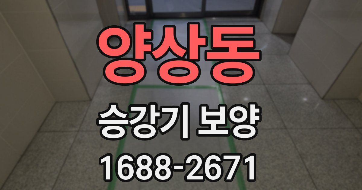 양상동 승강기 보양