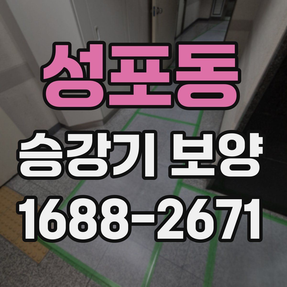 성포동 승강기 보양