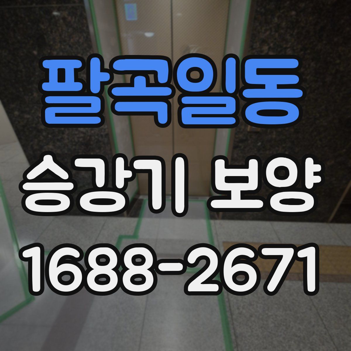 팔곡일동 승강기 보양