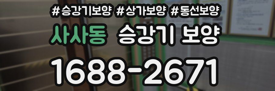 사사동 승강기 보양