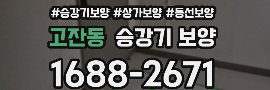 고잔동 승강기 보양