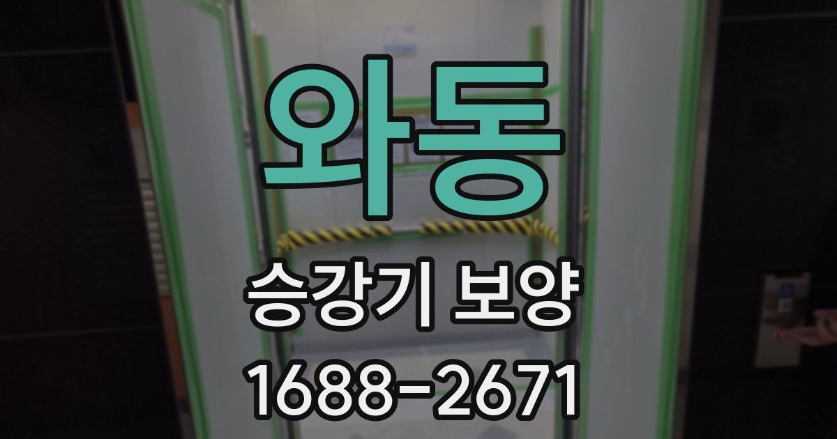 와동 승강기 보양
