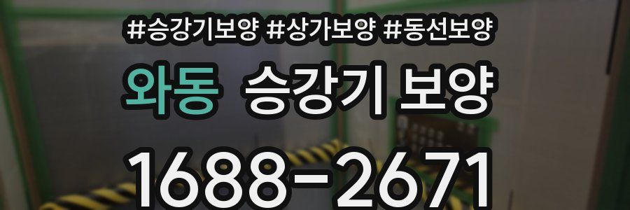 와동 승강기 보양