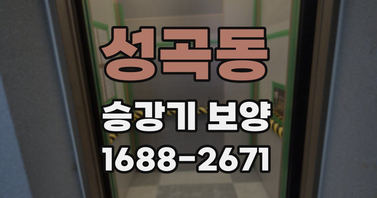 성곡동 승강기 보양