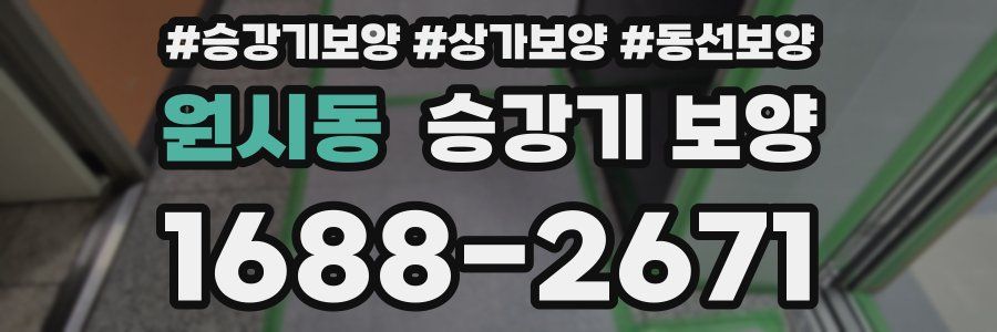 원시동 승강기 보양