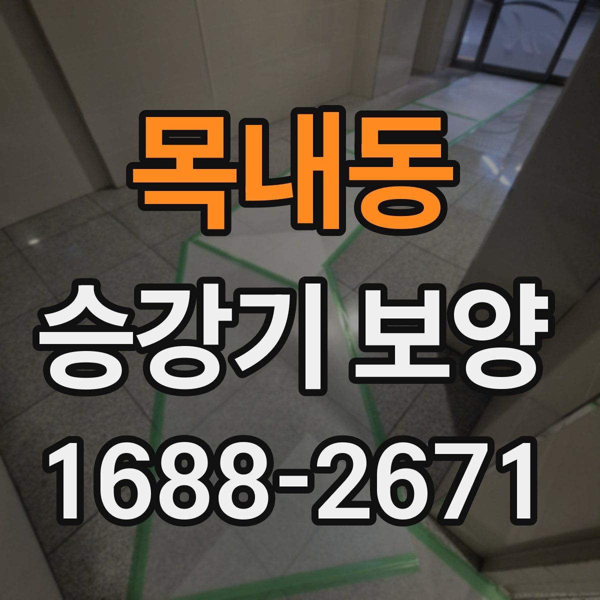 목내동 승강기 보양