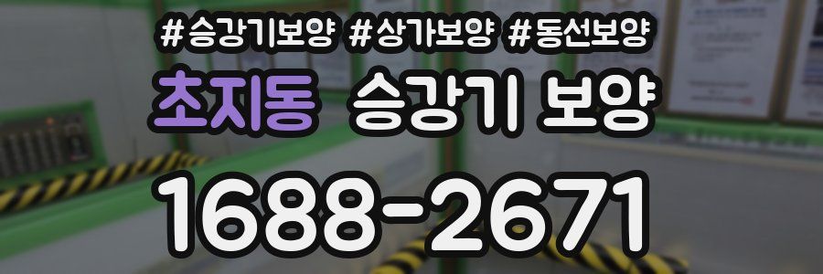 초지동 승강기 보양