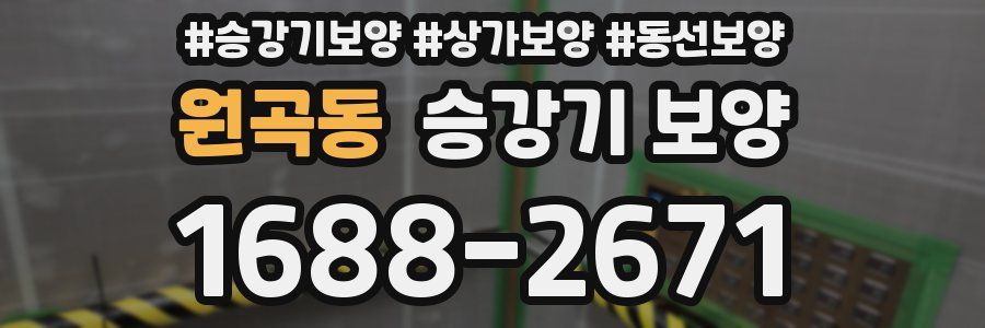 원곡동 승강기 보양