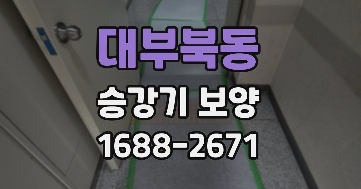 대부북동 승강기 보양