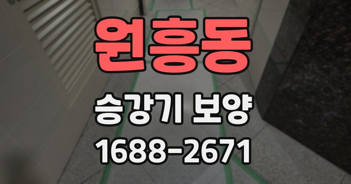원흥동 승강기 보양