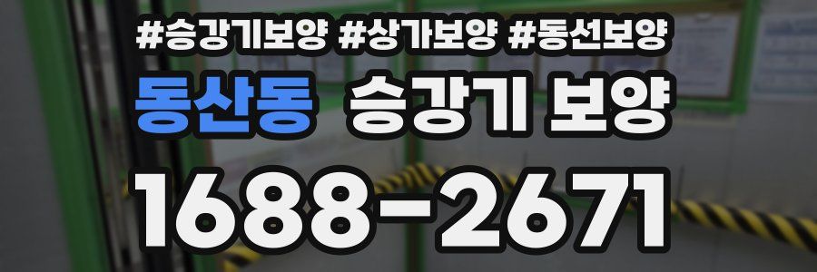 동산동 승강기 보양