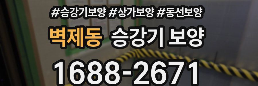 벽제동 승강기 보양