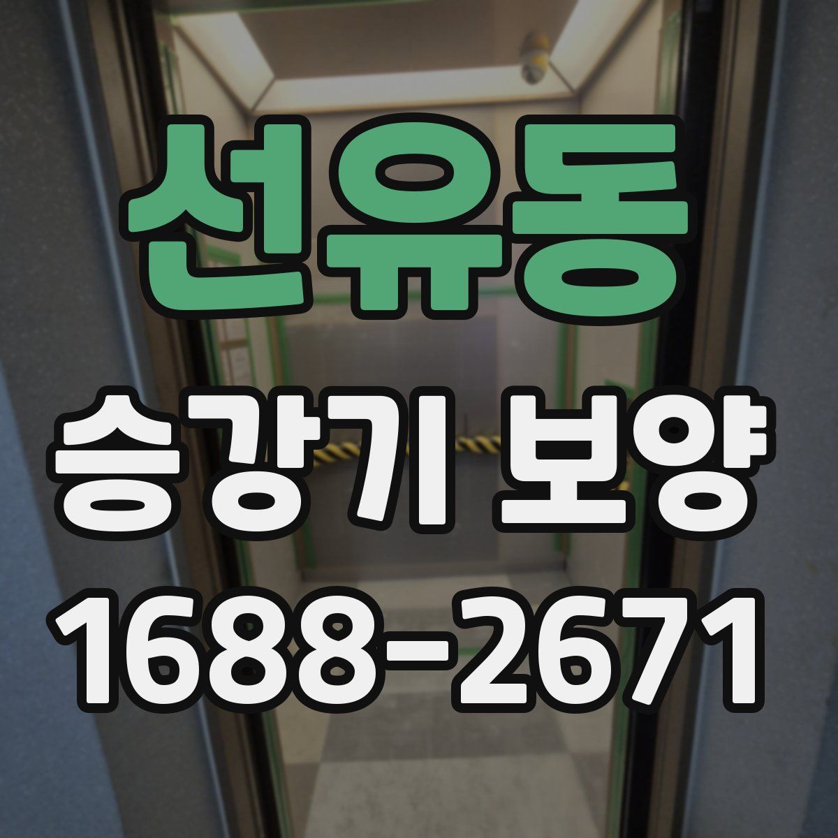 선유동 승강기 보양