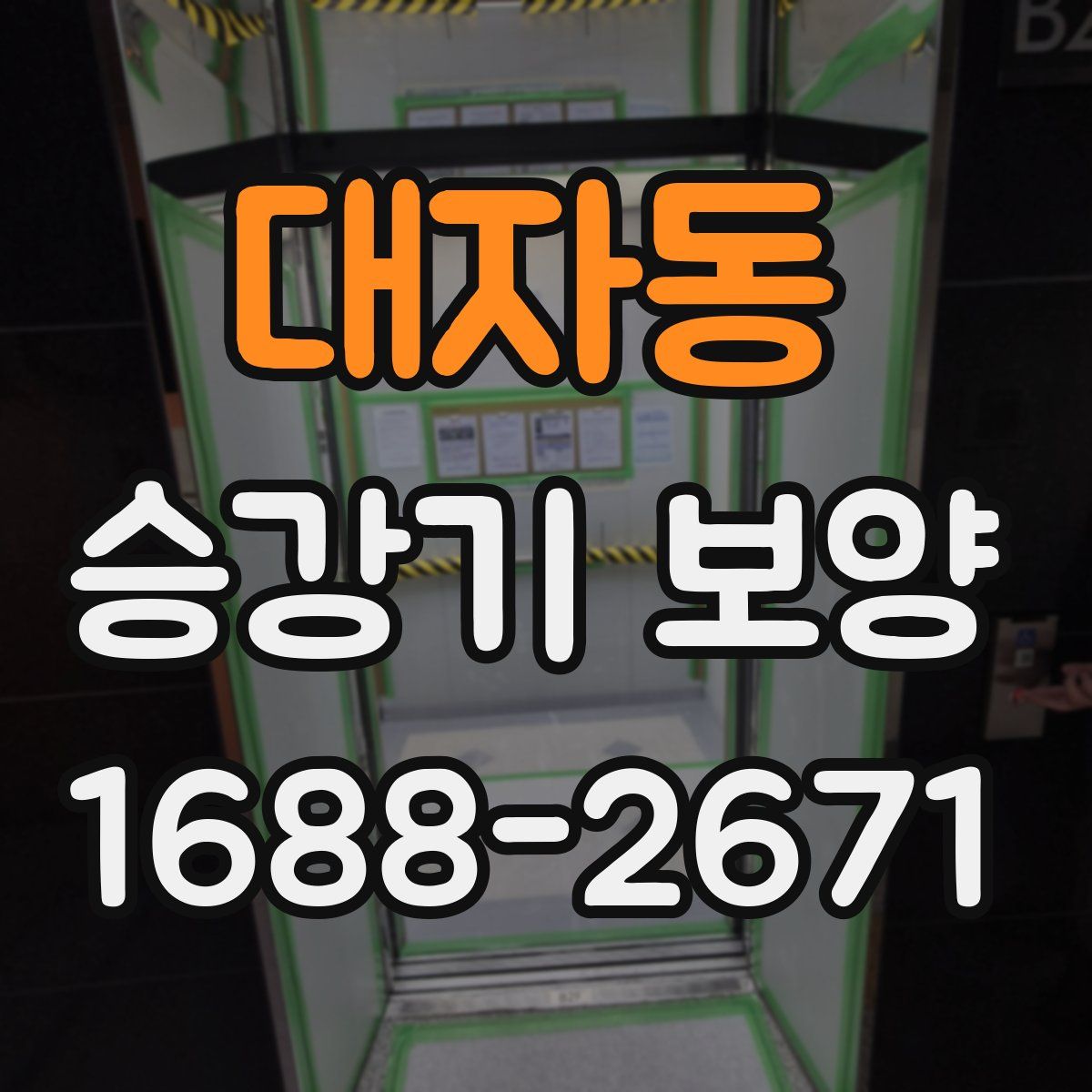 대자동 승강기 보양