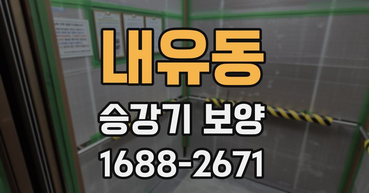 내유동 승강기 보양