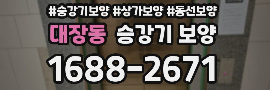 대장동 승강기 보양