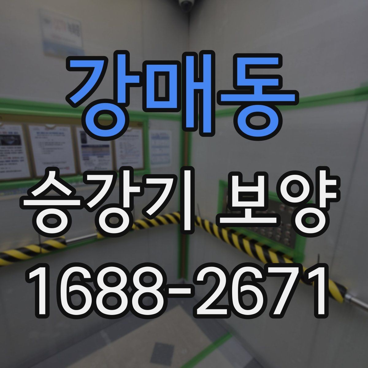 강매동 승강기 보양 적용 전후 비교로 보는 효과