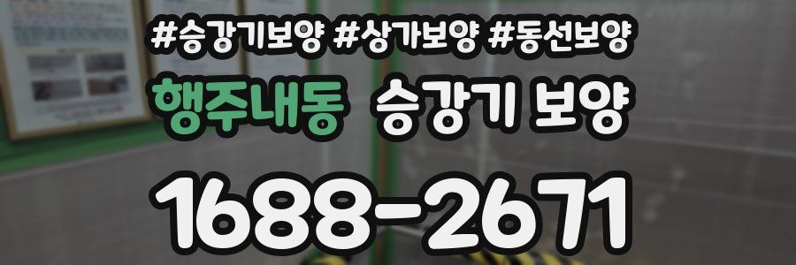 행주내동 승강기 보양