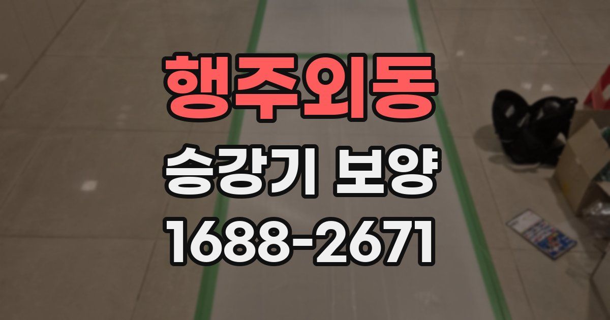 행주외동 승강기 보양