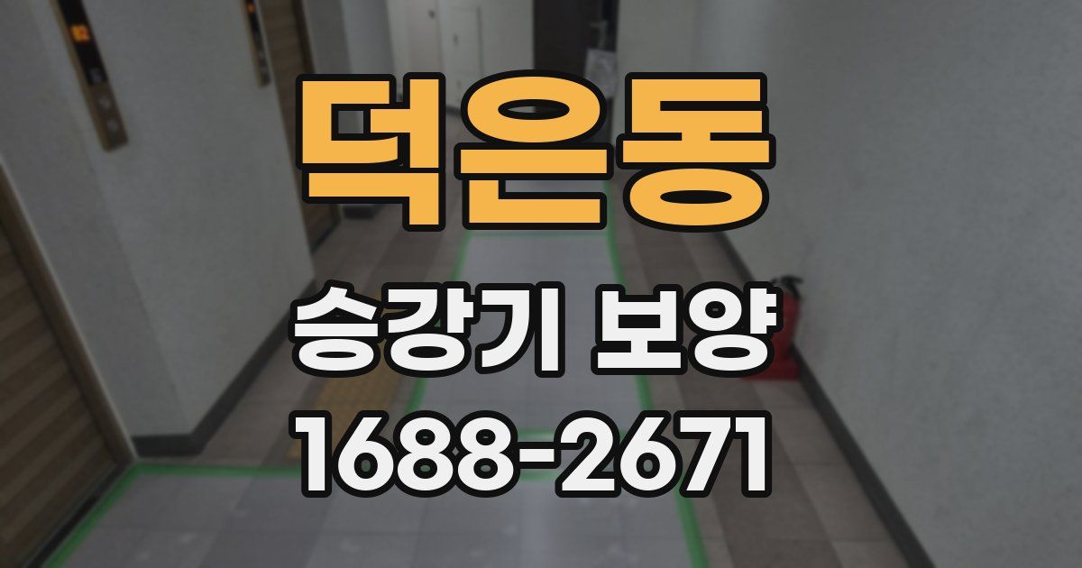 덕은동 승강기 보양