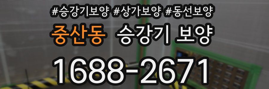중산동 승강기 보양