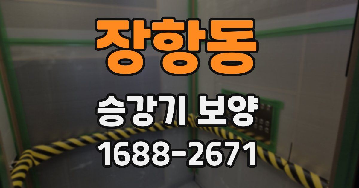 장항동 승강기 보양