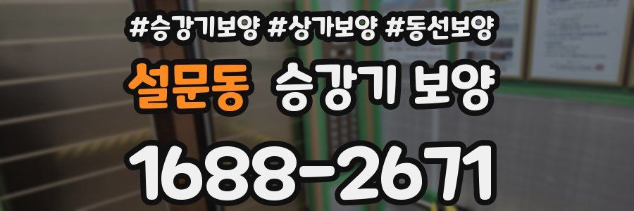 설문동 승강기 보양