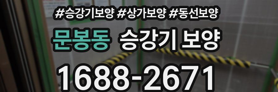 문봉동 승강기 보양
